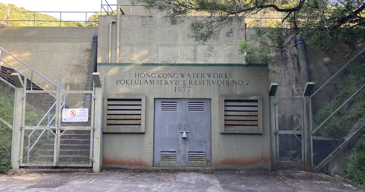 a building with a gate