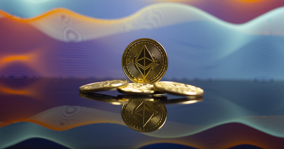 a bit coin sitting on top of a table