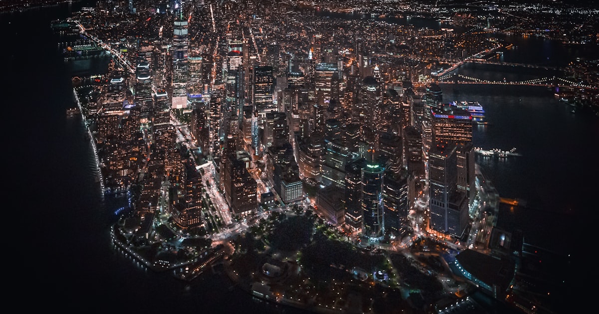 aerial view of buildings