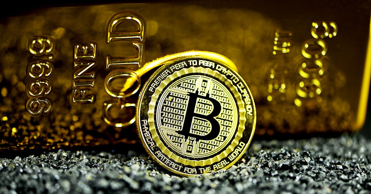 gold and silver round coin