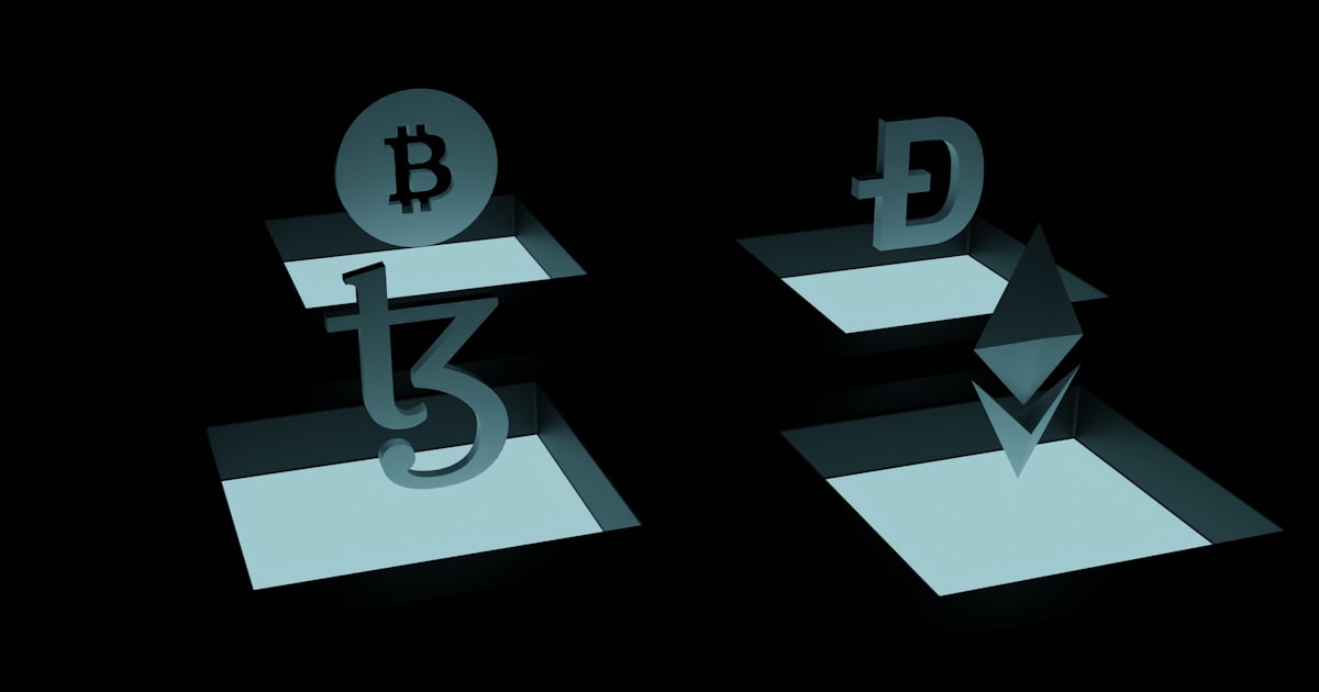 a black and white photo of a bitcoin symbol