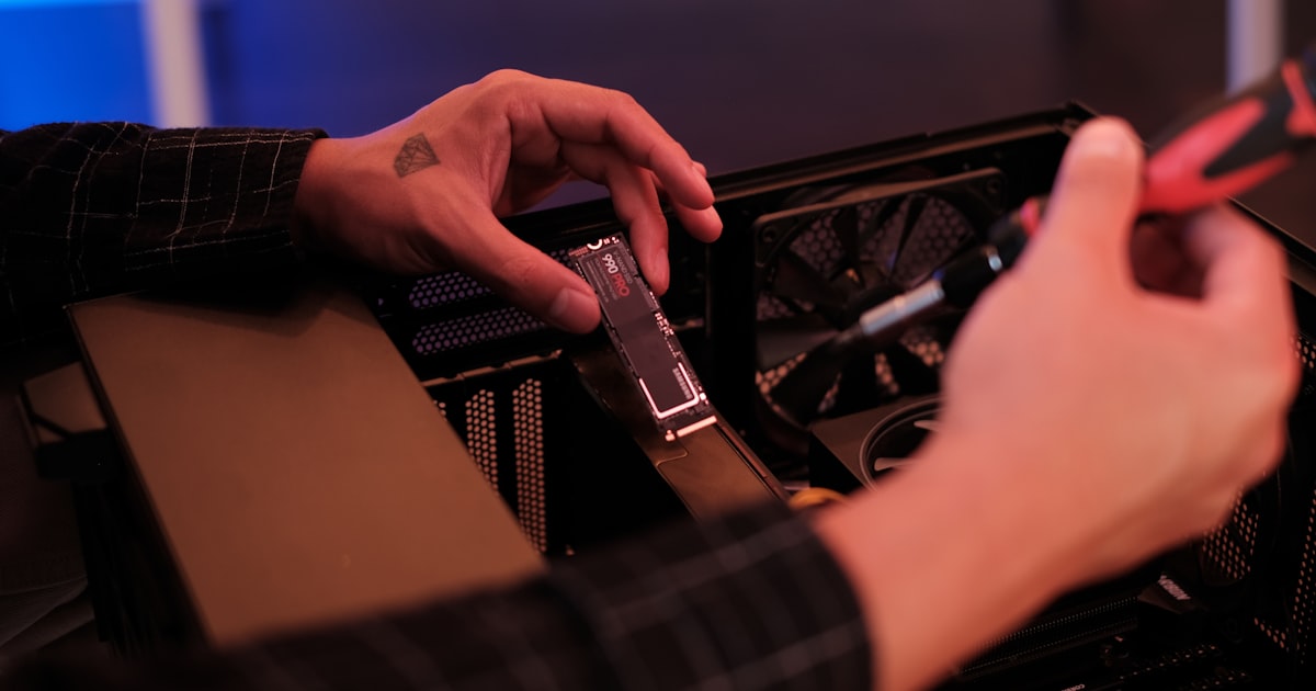 a person using a computer