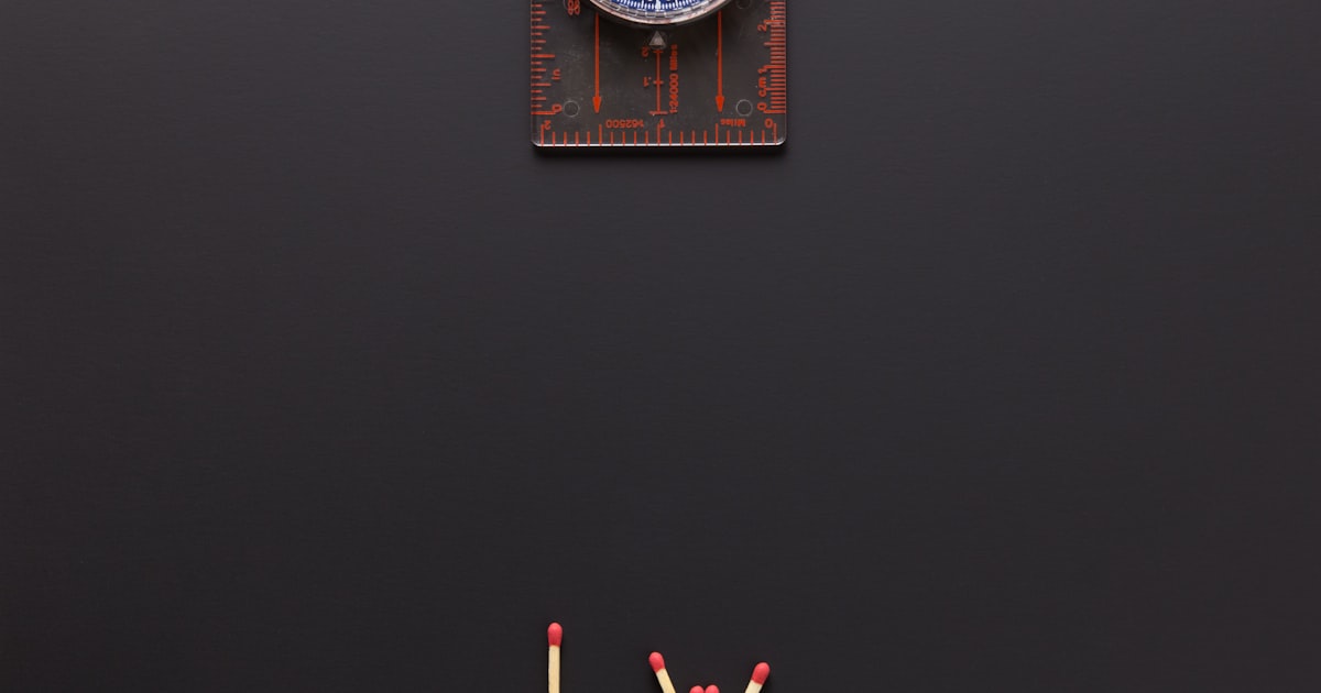 matchsticks on floor photo