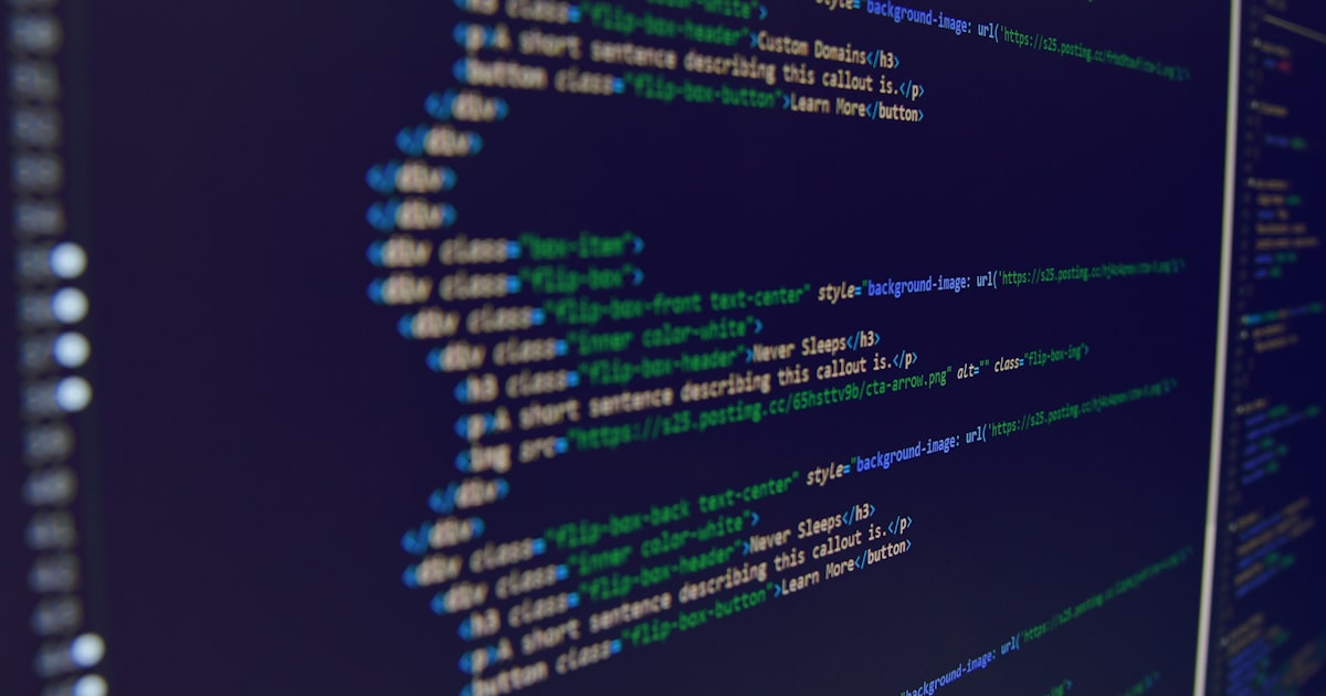 a close up of a computer screen with code code on it