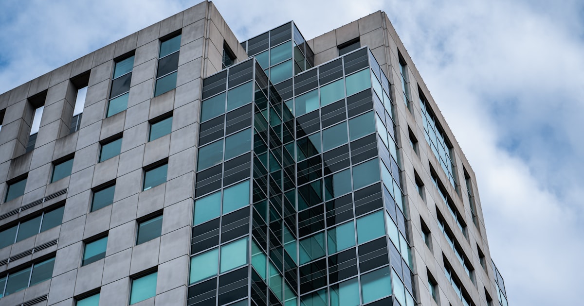 a tall building with many windows