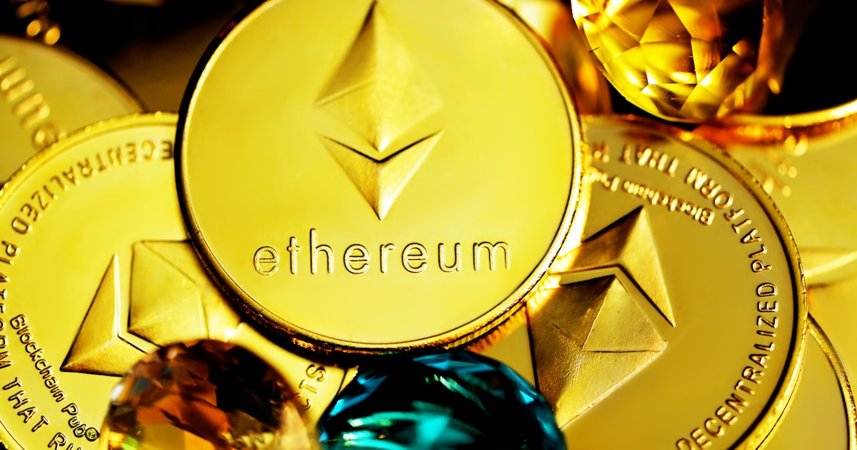 gold and white love print round ornament