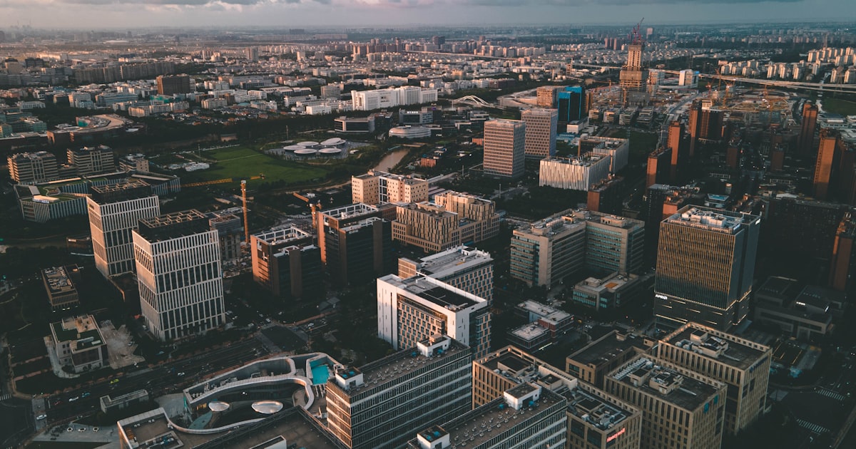 aerial view of city buildings during daytime