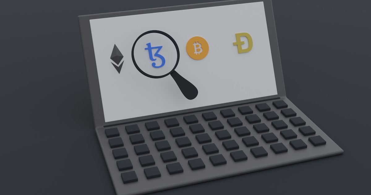a computer keyboard with a magnifying glass on top of it