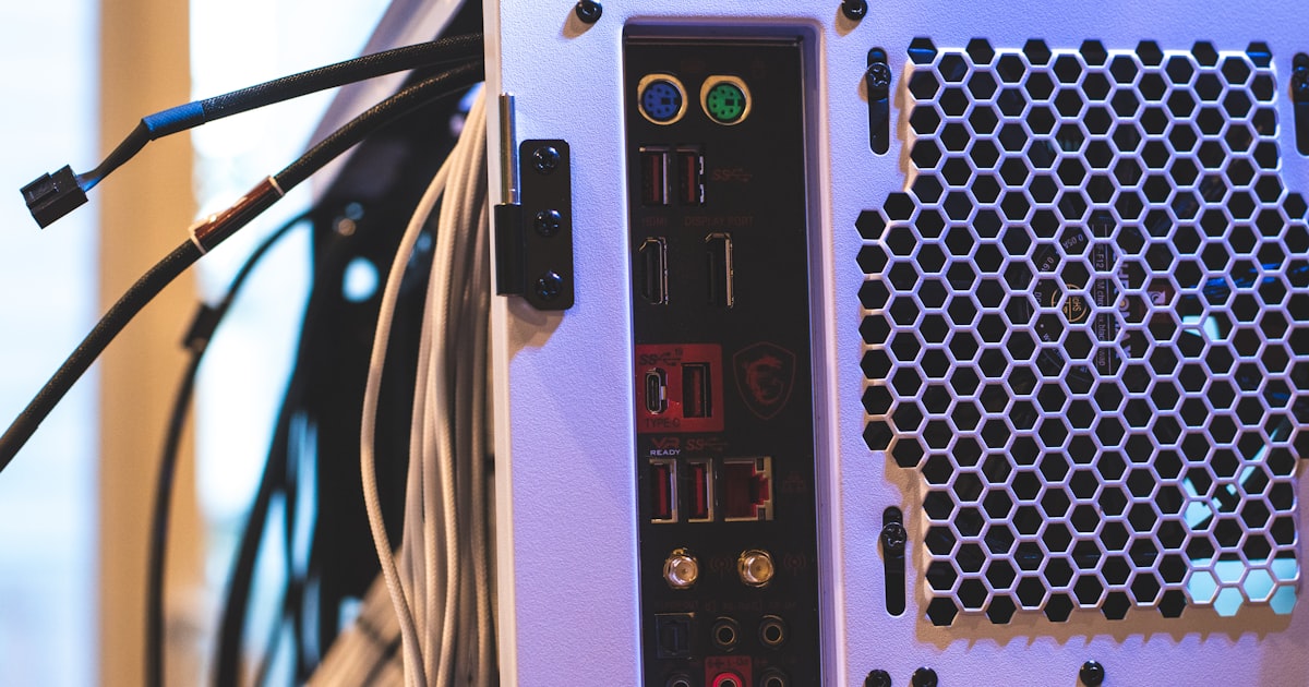 white and black audio mixer