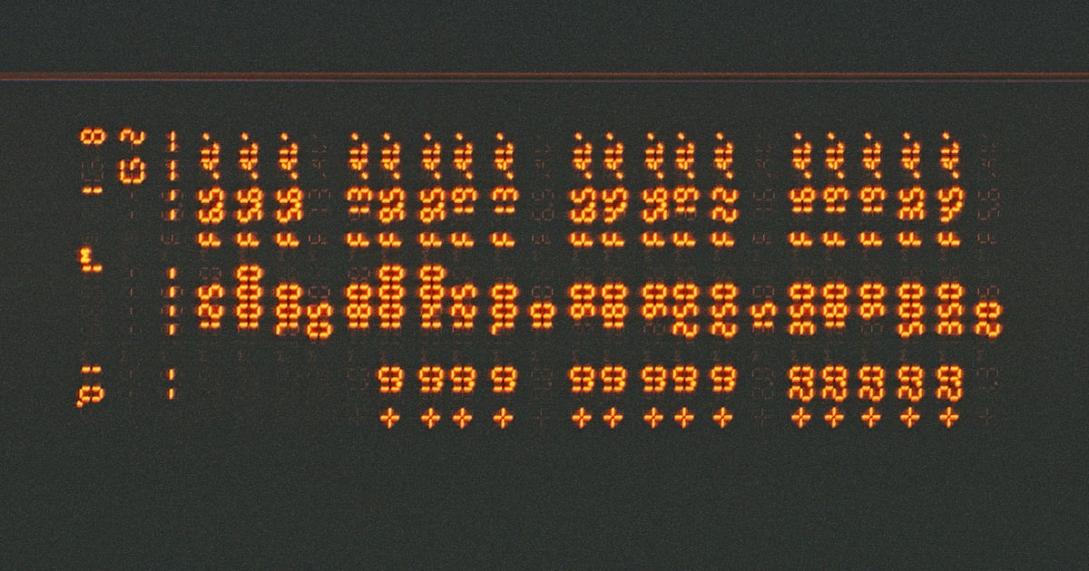 a close up of a sign with a lot of dots on it