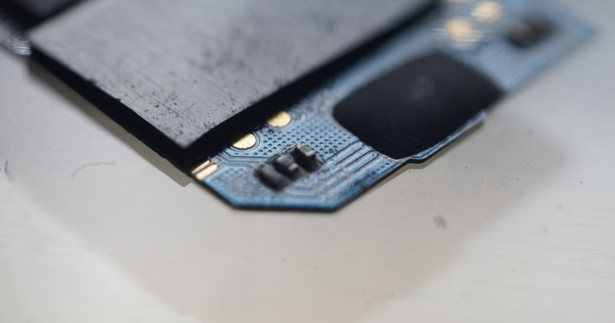 a close up of a piece of electronic equipment