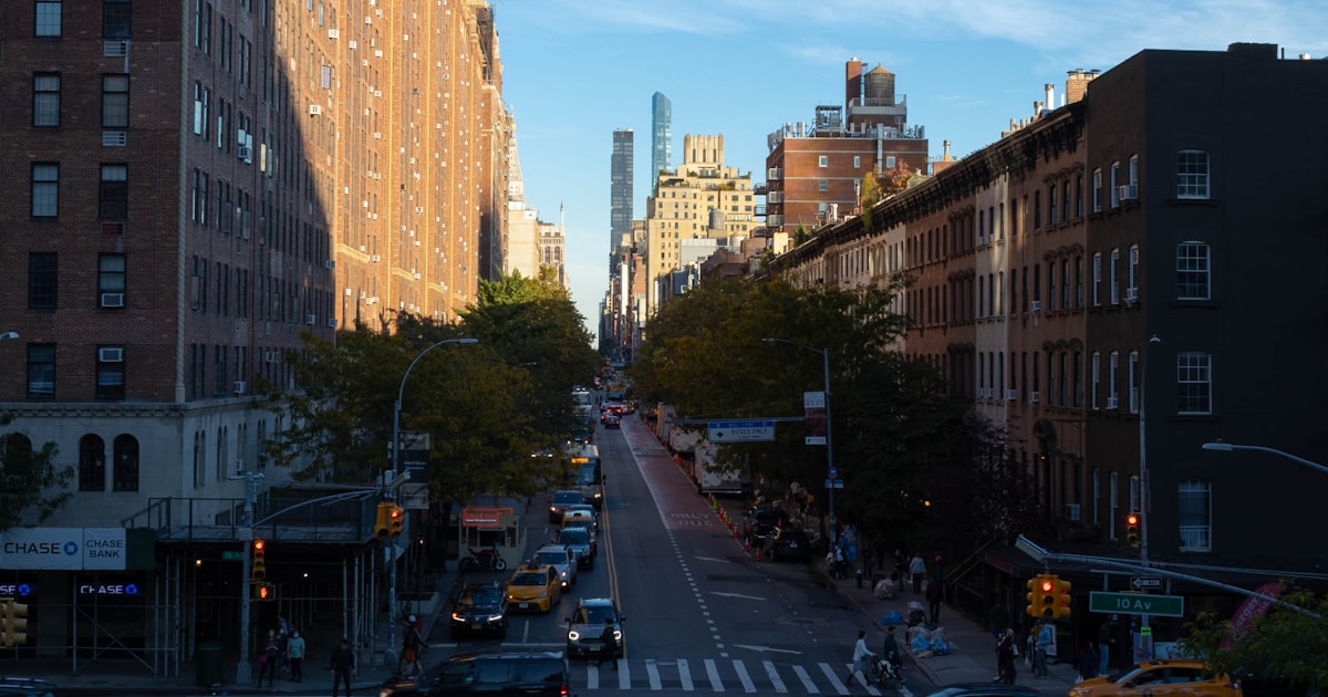 a busy city street