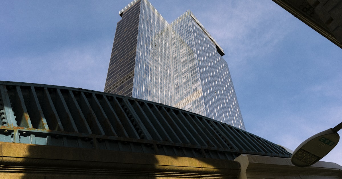 A view of a building from across the street