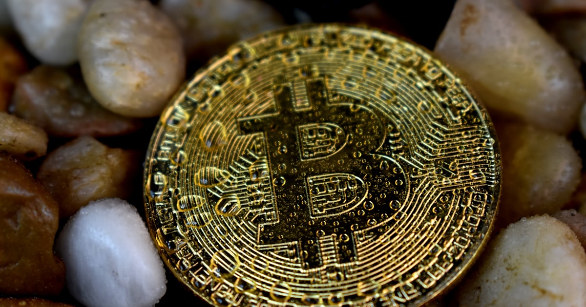 Bitcoin on pebbles
