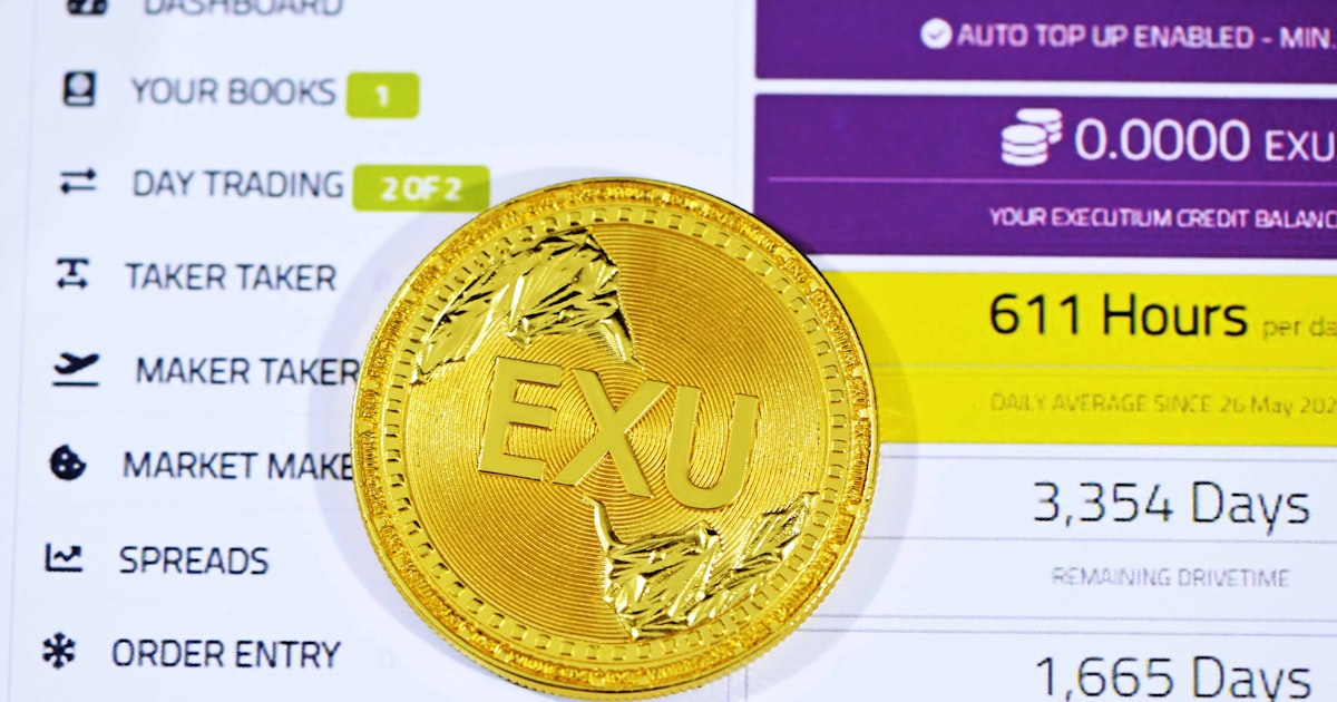 gold round coin on white background