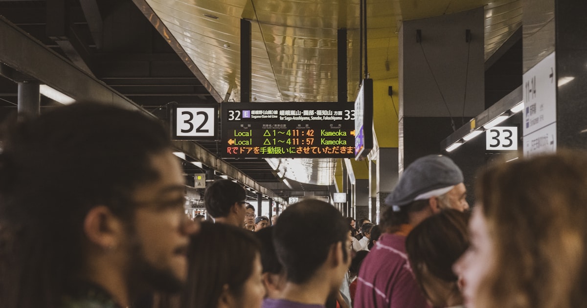 people in station