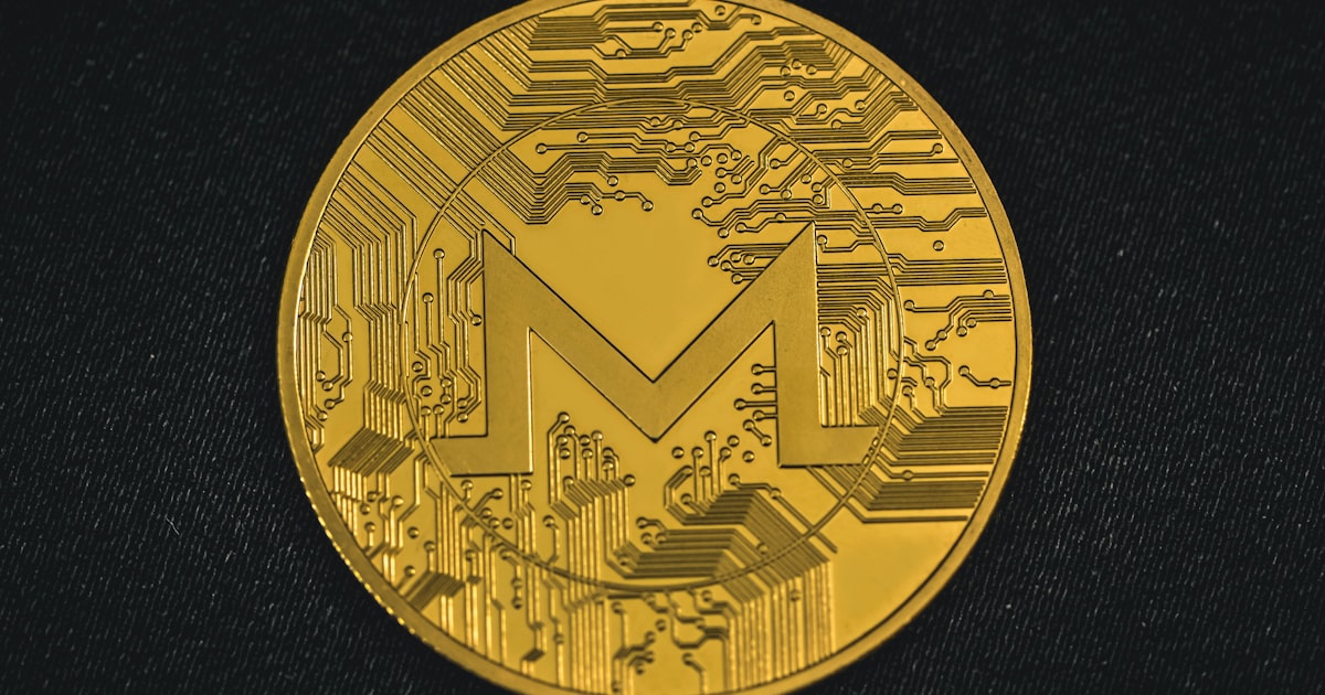 a close up of a gold coin