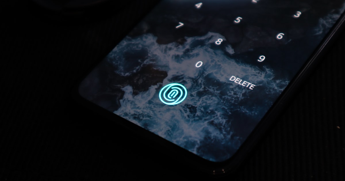 black smartphone