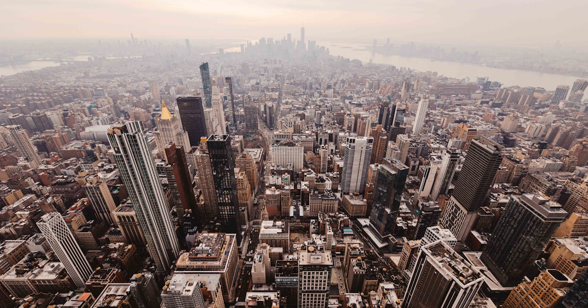 a city with many buildings