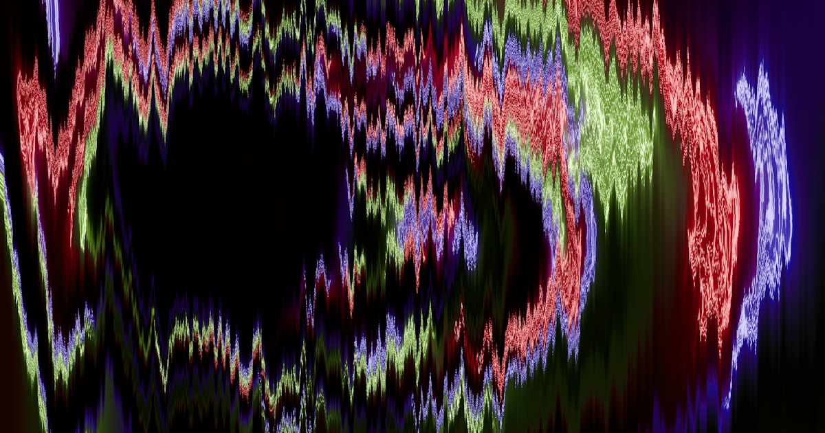 A blurry photo of a circular object