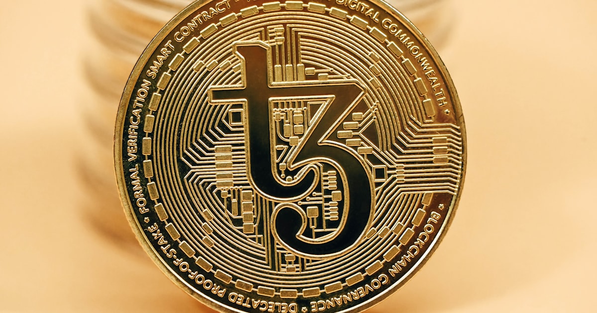 a close up of a coin on a table