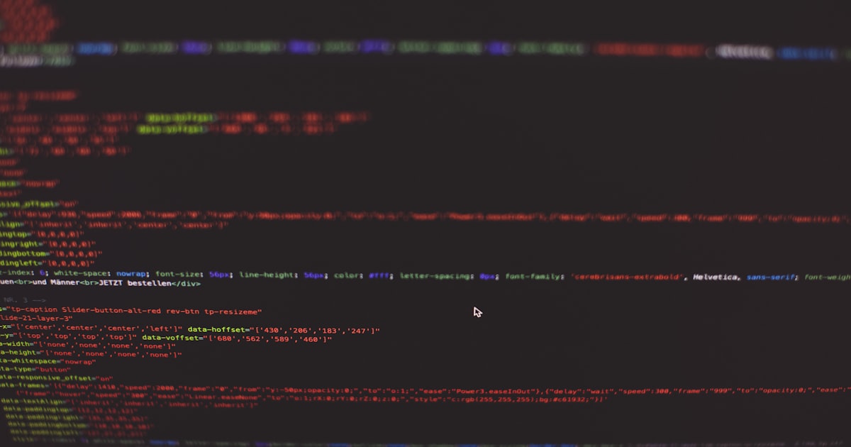 a close up of a computer screen with many lines