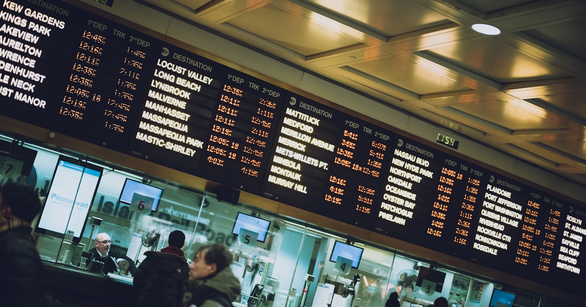lighted destination board