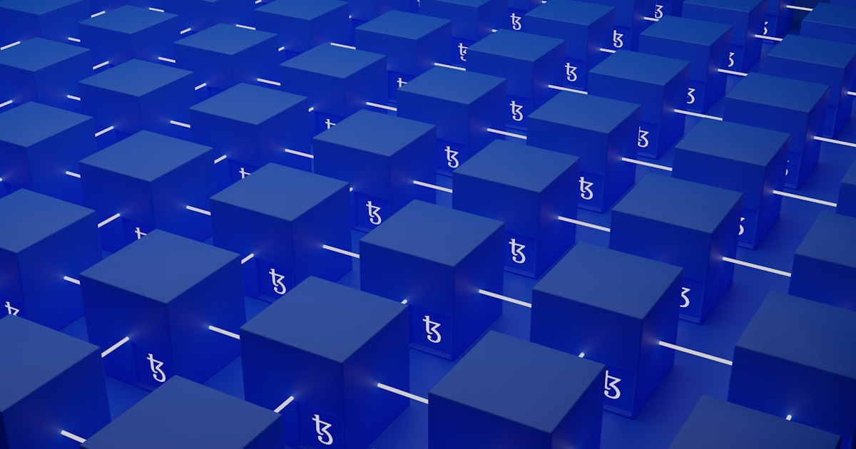 a group of blue cubes with a dollar sign on them