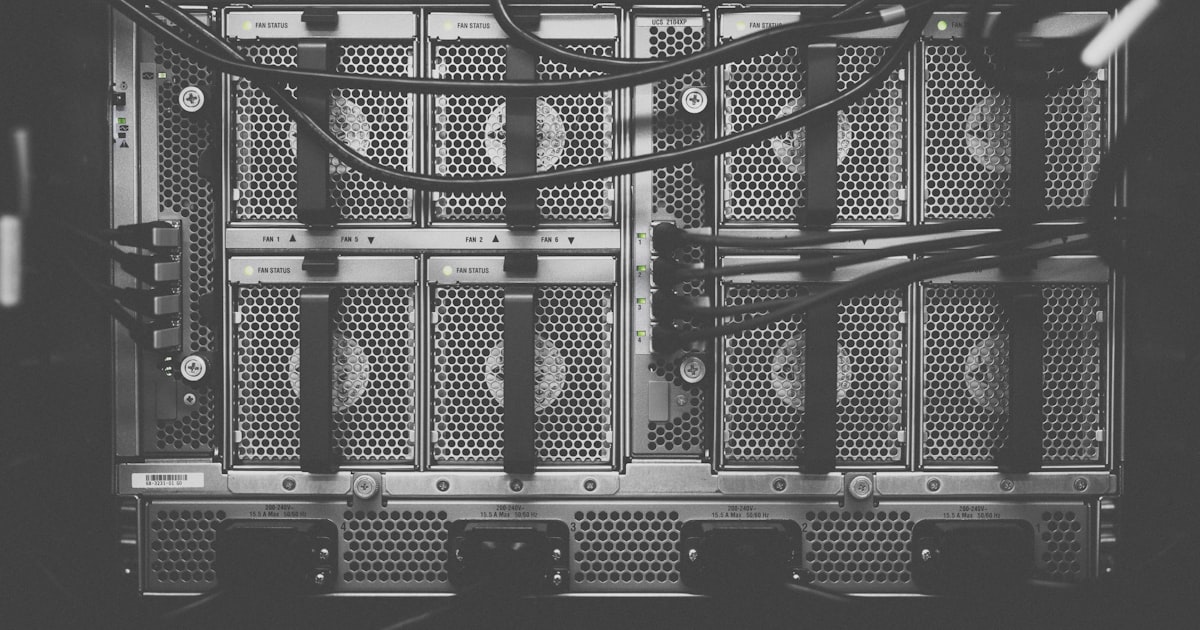 photo of computer cables