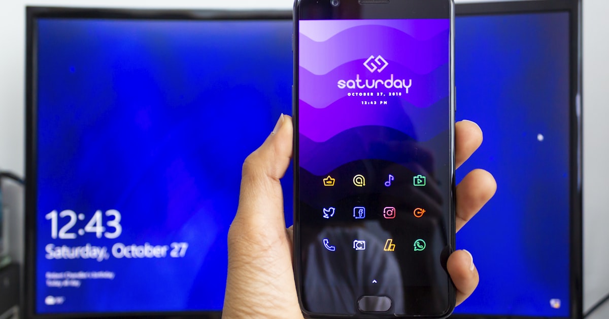 black Android smartphone