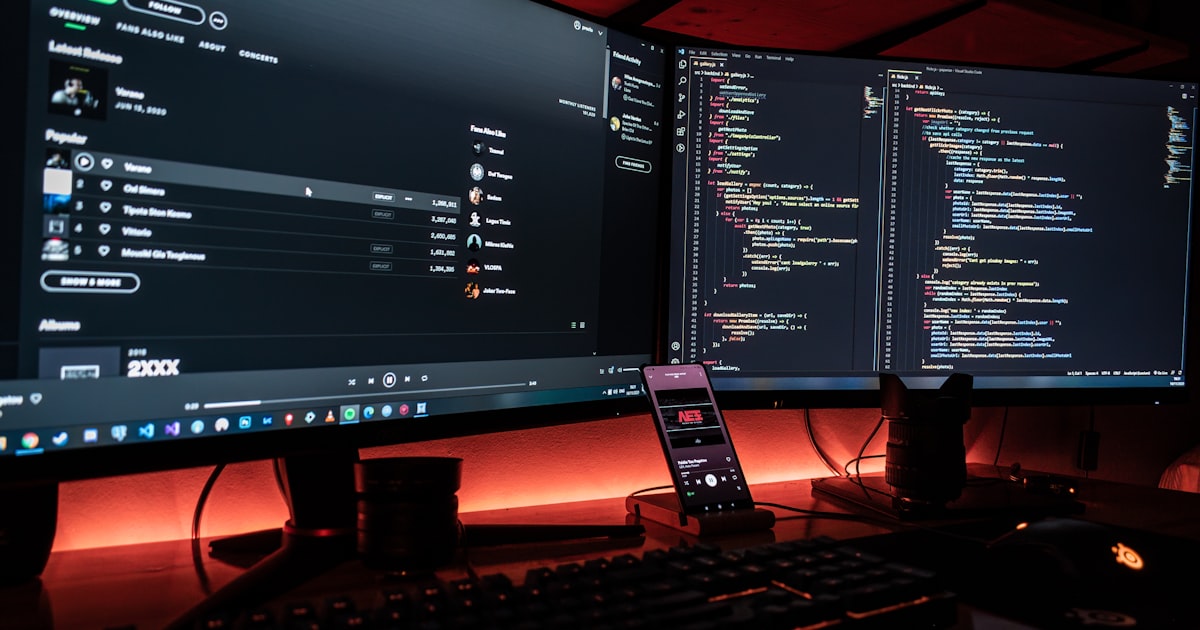 black flat screen computer monitor
