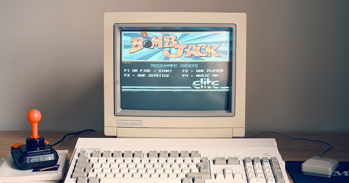 a computer on a desk