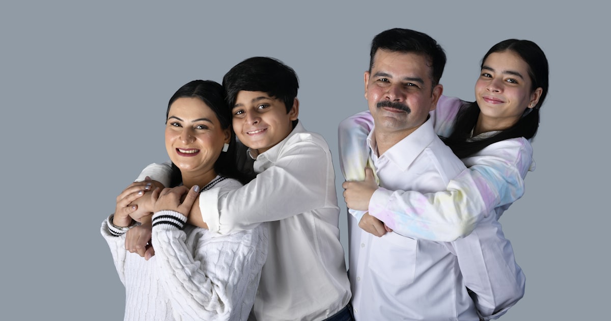 a group of people posing for a photo