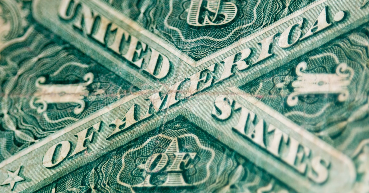 a close-up of a dollar bill