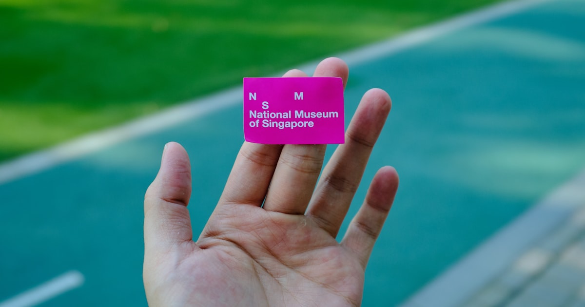 pink card on hand