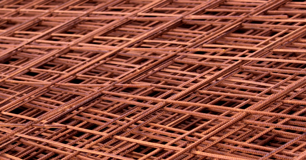 brown metal fence