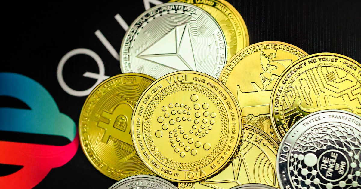 a close up of a pile of coins