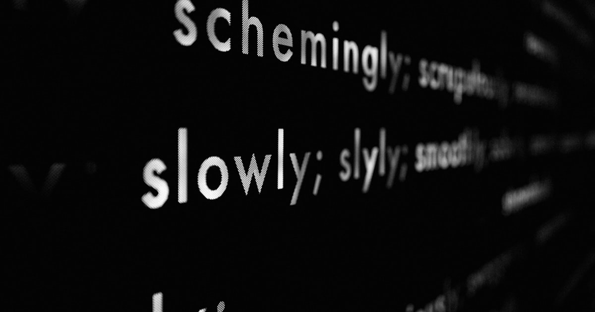 a close up of a computer screen with words on it
