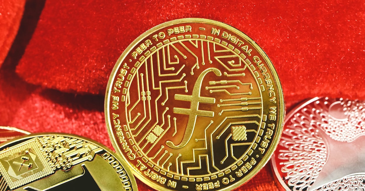 a close up of three different types of coins