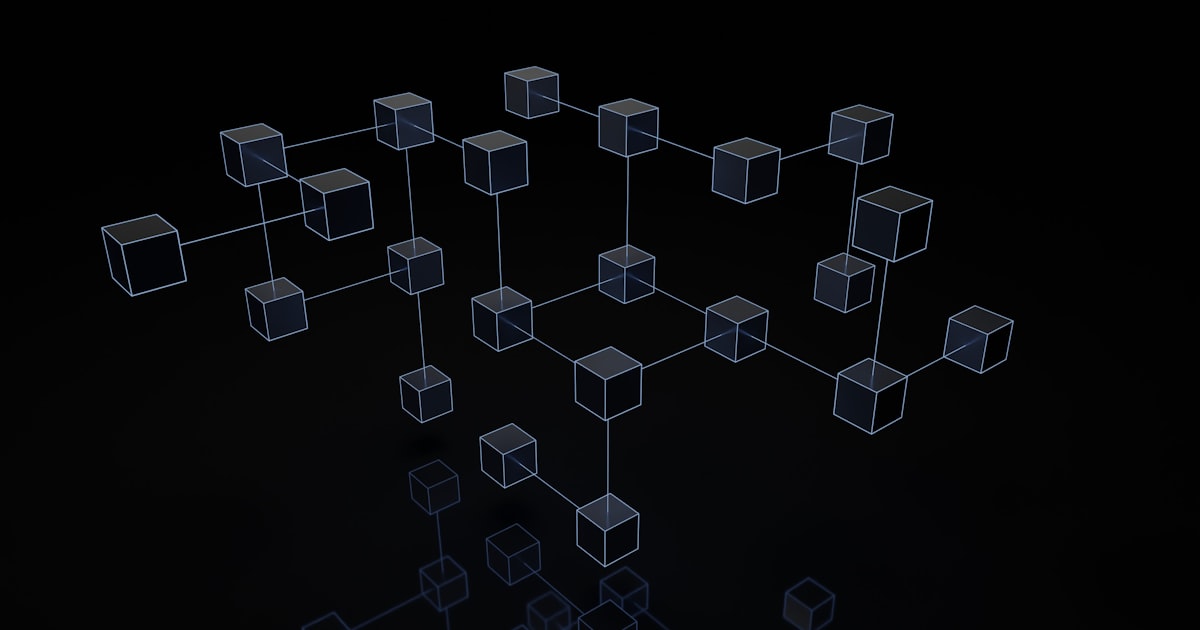 a black and white photo of cubes on a black background