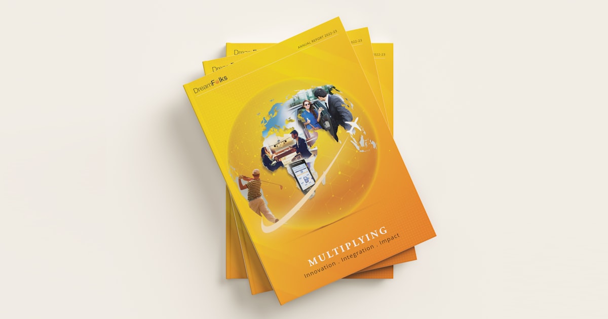 a stack of yellow pamphlets on top of each other