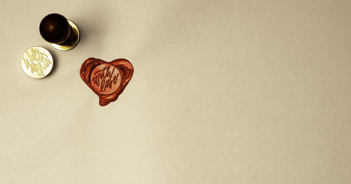 gold and red heart pendant